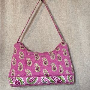 Vera Bradley pink/green paisley mini bag
